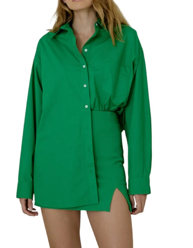 Anniversary Sale Toni Button Down Shirt In Green