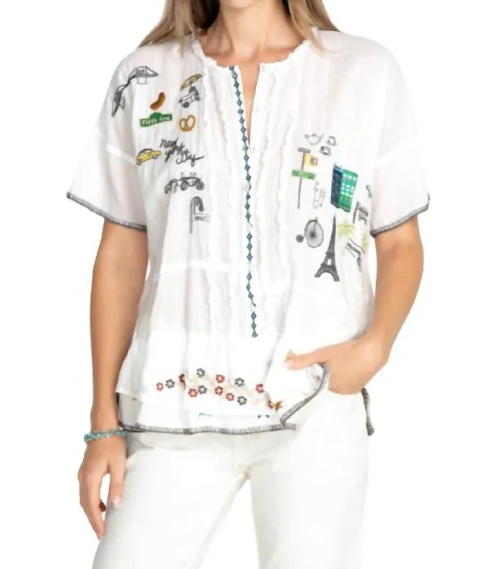 New Deals Voyage Blouse In Natural