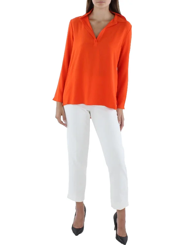 Unbeatable Prices Womens Collar V-Neck Pullover Top