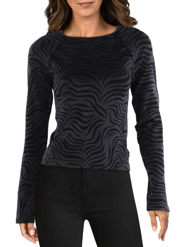 Can't Miss Womens Crewneck Raglan Sleeve Pullover Top