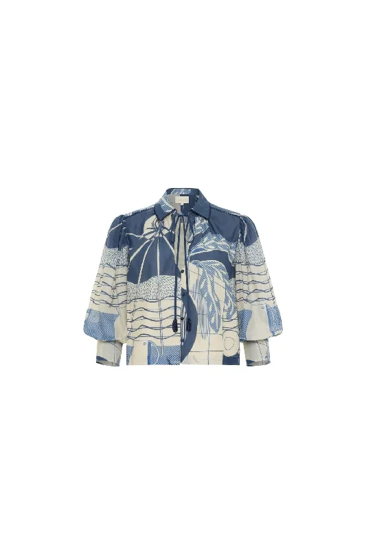 Price Smash Women's Elisa Top In Playa Print
