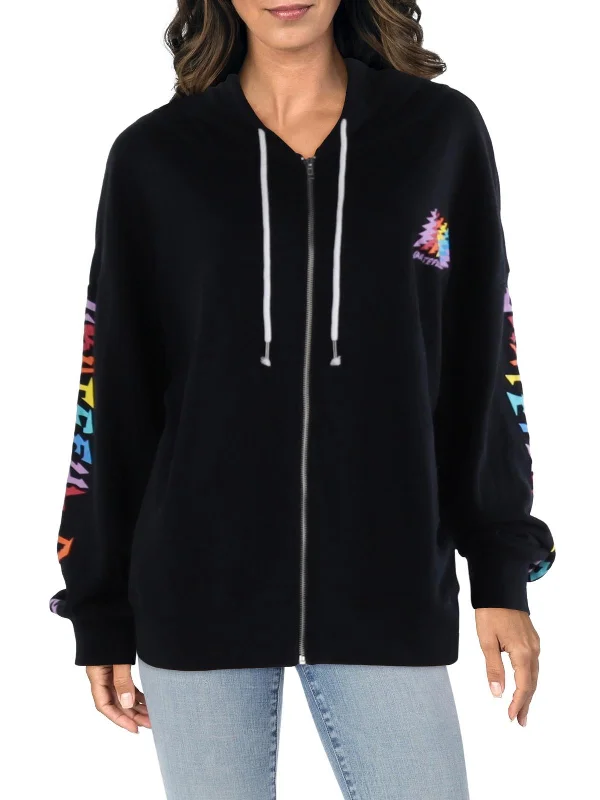 Act Fast Womens Fleece Comfy Zip Hoodie
