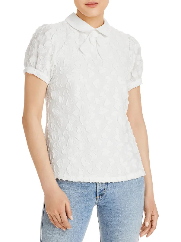 Clearance Sale Womens Heart Burnout Blouse