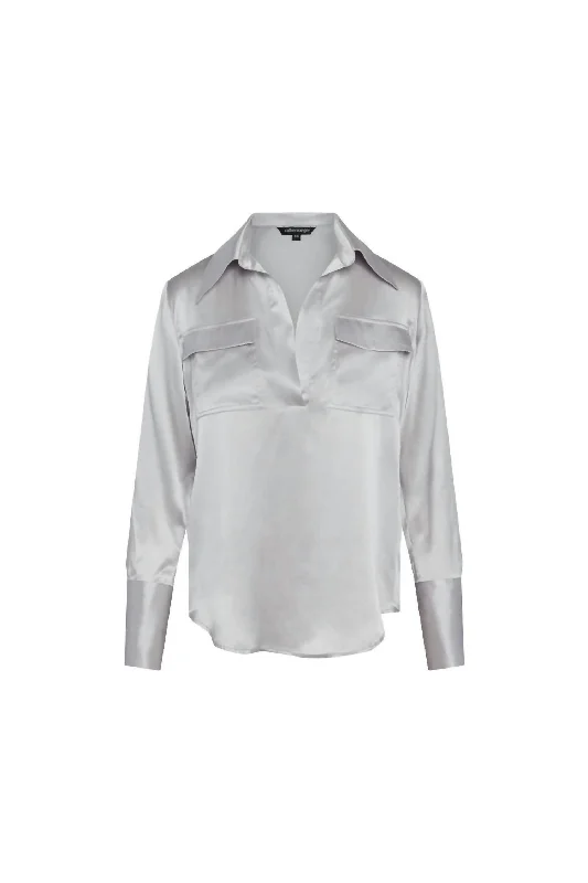Bonus Savings Women's Kaia Blouse In Silver