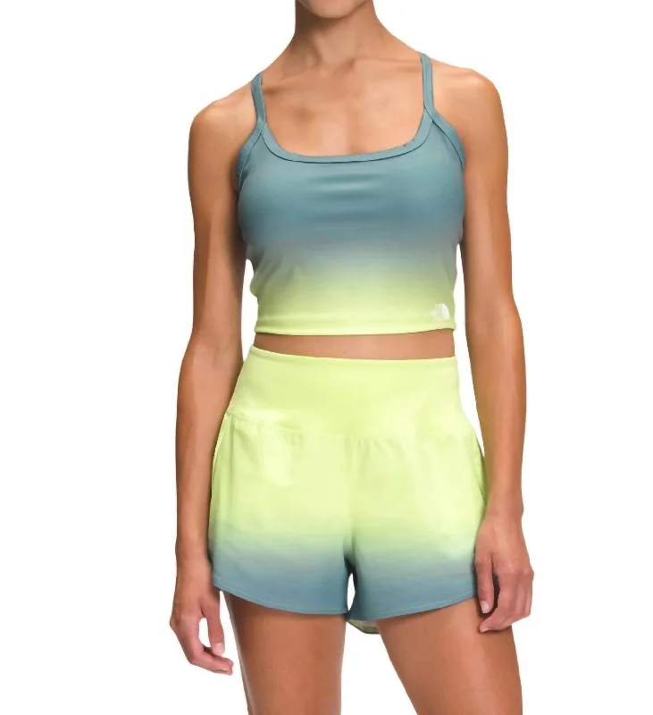 Closeout Sale Women's Printed Dune Sky Tanklette Top In Goblin Blue Ombre Sky Print