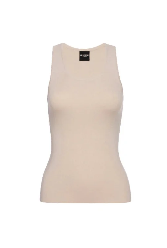 Hurry In Women's Tanks A Lot Tank Top In Milk Latte