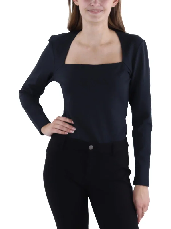 Take Advantage Womens Thong Square Neck Bodysuit