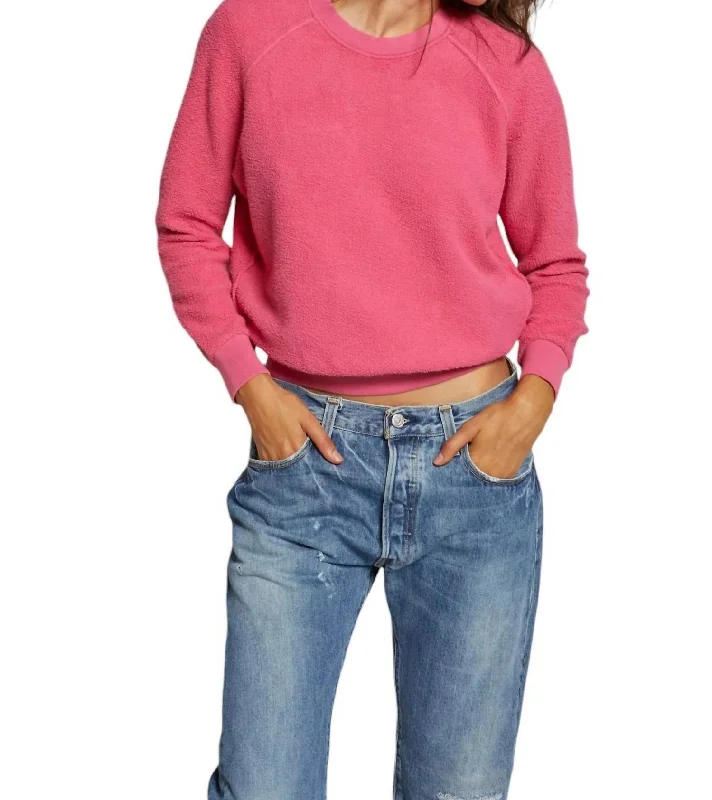 Take Advantage Ziggy Crewneck Sweatshirt In Peony