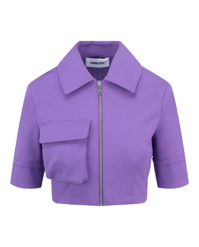 Price Reduction Zip-Up Cropped Top