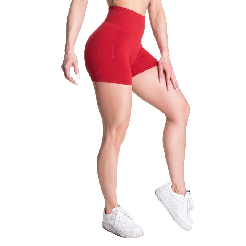 Deal Dash Better Bodies Seamless Scrunch Shorts - Chilli Red
