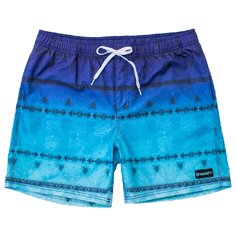 Deal of the Week "Bigwake" Blue/Teal Ombre Pattern Board Shorts