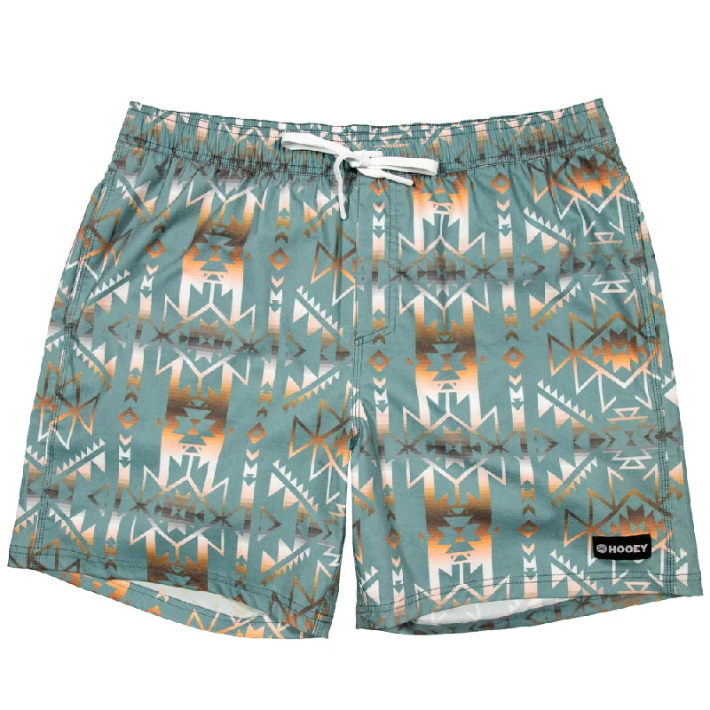 TIME-Limited Offer "Bigwake" Teal/Aztec Board Short