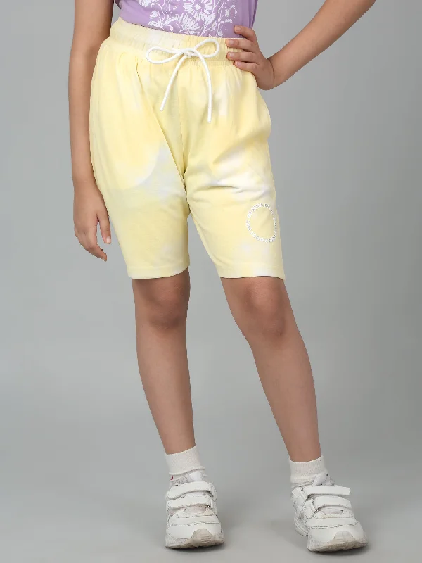 Flash Deals Girls Yellow Solid Short