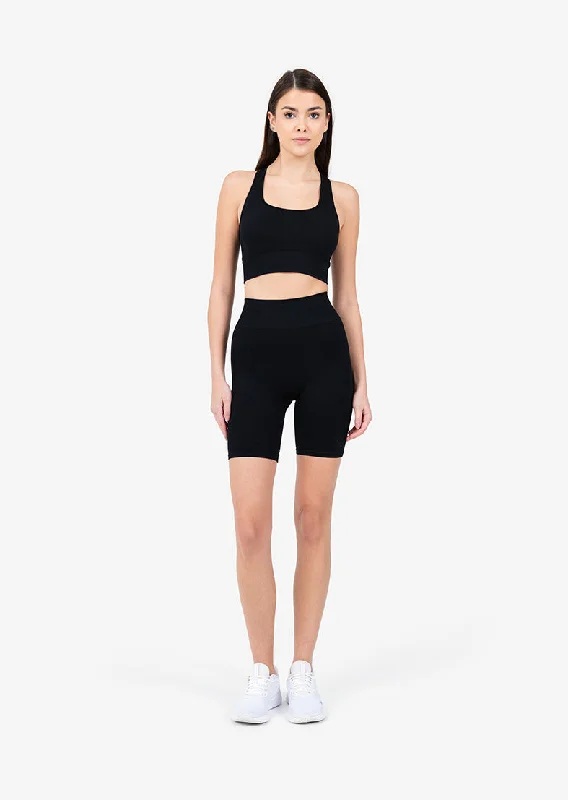 Deal Explosion Chevron Seamless Bike Short Black