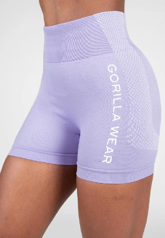 Sneak Peek Sale Gorilla Wear Selah Seamless Shorts - Lilac
