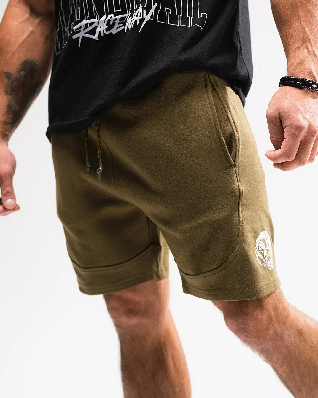 Quick Sale RACE BEAR SWEATSHORTS - OLIVE