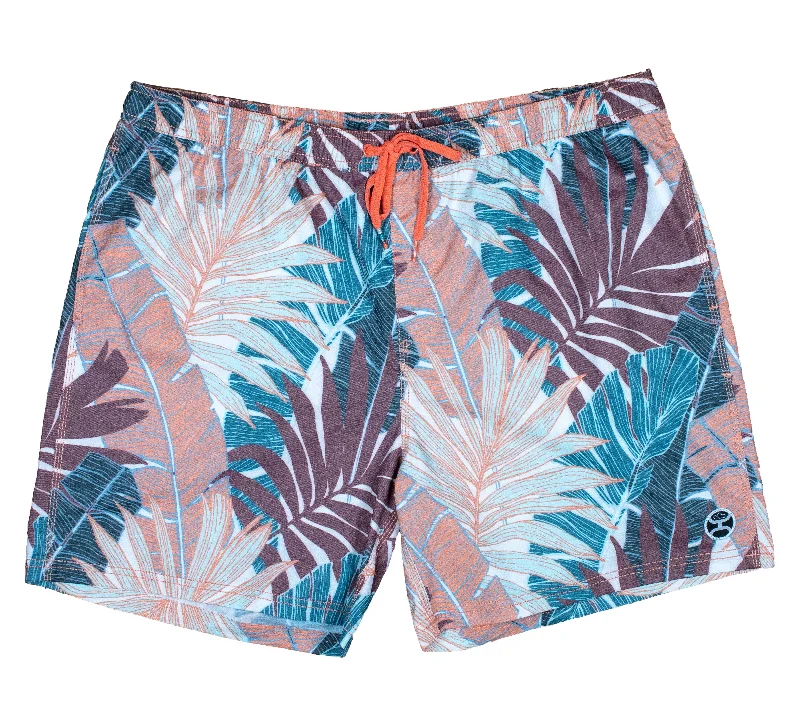 Instant Discount "Bigwake" Maroon/Coral Board Shorts
