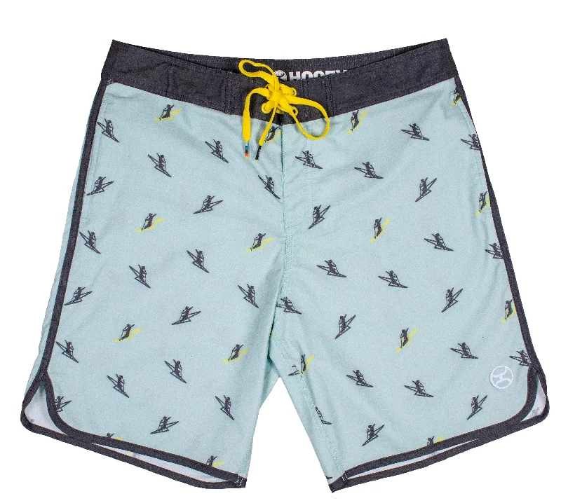 Extra Savings "Shaka" Turquoise Board Shorts