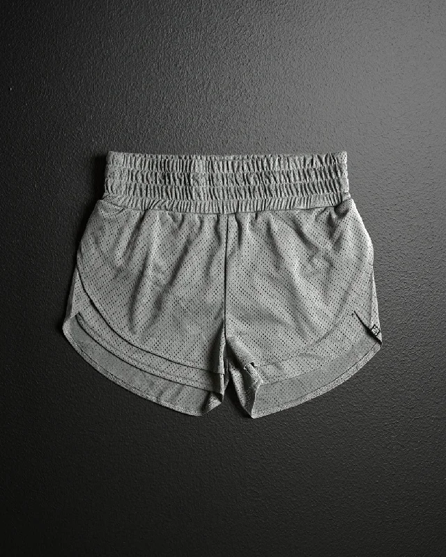 Special Price WOMENS MOMENTUM MESH SHORTS - GREY
